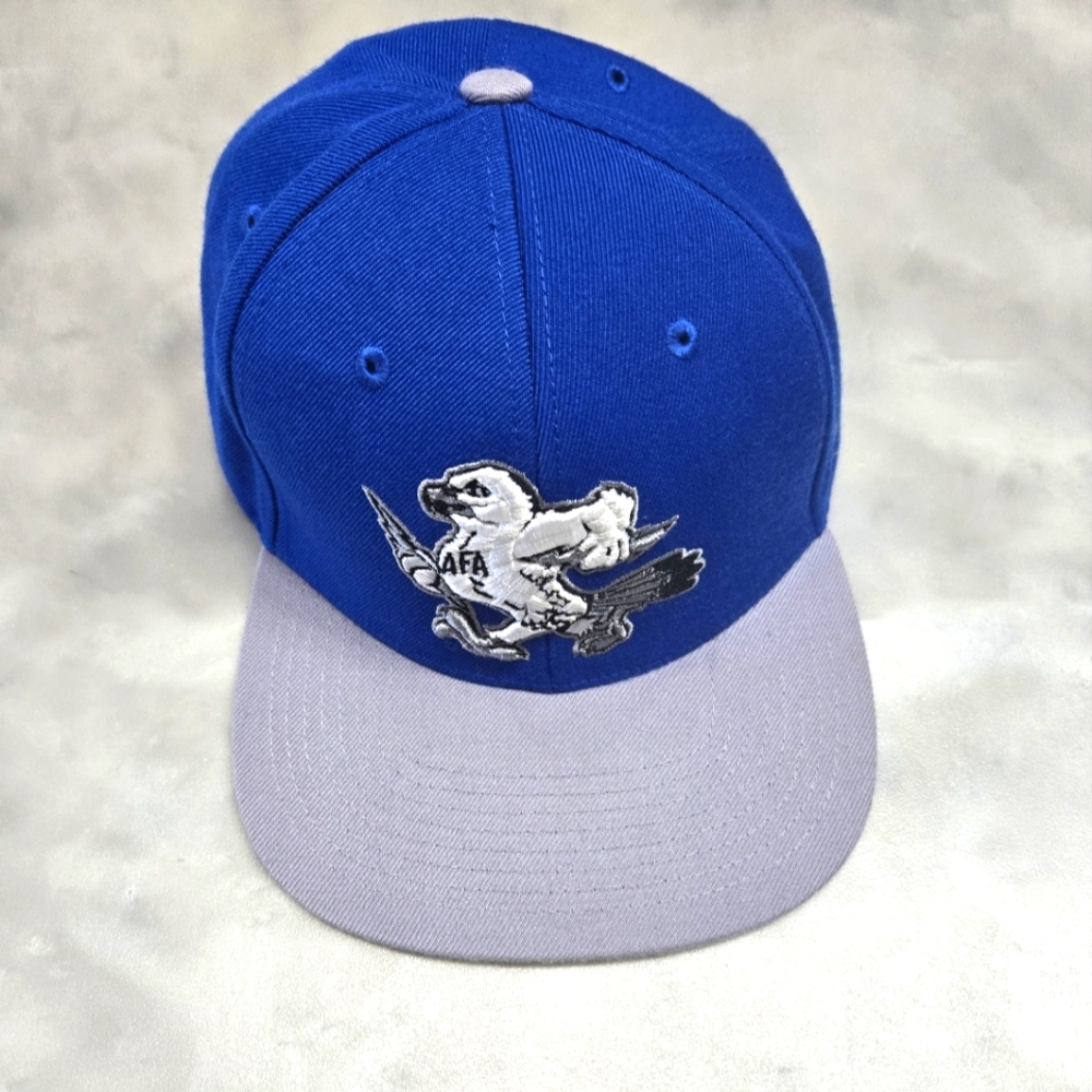 Air Force Logo Blue Cap with adjustable strap.